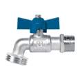 Llave esfera de latón 1/2', maneral corto, 130g, s/adaptador