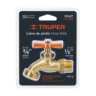 Llave p/manguera, de latón 140g, 1/2', blíster, TRUPER