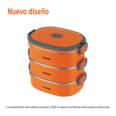 Lonchera térmica con 3 contenedores de acero inoxidable