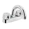 Mezcladora 4' para lavabo, cuello curvo, cartucho cerámico