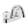 Mezcladora 4' para lavabo, cuello curvo, manerales acrílico