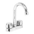 Mezcladora 4' para lavabo, cuello bar, cartucho compresión