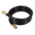 Manguera para gas, PVC negra, 3/8' flare, 1.5 m, FOSET