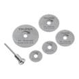 Kit de minidiscos sierra para herramienta rotativa, 6 piezas