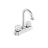 Mezcladora 4' lavabo, ABS, cuello bar, hexagonal, BASIC