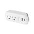 Multicontacto de pared, 2 contactos y 2 USB A+C, VOLTECK