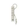Multicontacto 16 AWG 3 entradas 2 puertos USB supresor 300 J