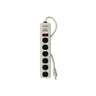 Multicontacto 14 AWG 6 entradas supresor de picos 600 joules