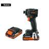 Destornillador de impacto 1/4' 20V 2baterías 2Ah, INDUSTRIAL
