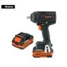 Llave de impacto 1/2' 20V, 850Nm, 2 baterías 4Ah, INDUSTRIAL