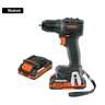 Taladro/destornillador 1/2', 20V, 70Nm, 2 baterías 2Ah