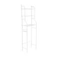 Mueble organizador blanco para baño con 3 repisas, FOSET