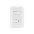 Placa armada contacto e interruptor sencillo, VOLTECK BASIC