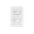 Placa armada con 2 interruptores sencillos, VOLTECK BASIC
