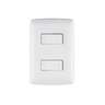 Placa armada 1 interruptor 1 escalera,blanco, línea Italiana