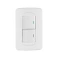 Placa armada 1 interruptor y 1 de 3 vías 1.5 mód, Toledo