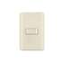 Placa armada 1 interruptor de escalera, marfil, BASIC