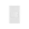 Placa armada blanca 1 interruptor 1.5 módulos, Lisboa