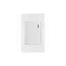 Placa armada 1 interruptor, 3 módulos, Española, blanco