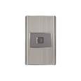 Placa armada acero inox 1 toma para teléfono 1.5 mód, Lisboa