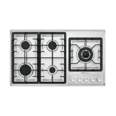 Parrilla gas empotrable 90cm, 5 quem, lateral, inox, RIVIERA