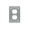 Placa tipo FS, doble, de sobreponer, VOLTECK
