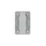Placa tipo FS con cubierta, sencilla, sobreponer, VOLTECK