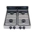 Parrilla de gas de sobreponer 4 quemadores, inox, FOSET
