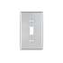 Placa de Acero Inox. para interruptor vertical, Standard