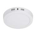 Luminario LED plafón 12W 3000K, redondo, blanco, VOLTECK