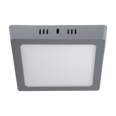 Luminario LED plafón 12W 6500K, cuadrado, gris, VOLTECK