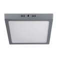 Luminario LED plafón 18W 6500K, cuadrado, gris, VOLTECK