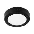 Luminario LED plafón 6W 6500K, redondo, negro, VOLTECK