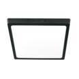 Luminario LED plafón 24W 6500K, cuadrado, negro, VOLTECK