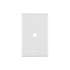 Placa de ABS pasacable, Standard, blanco, VOLTECK