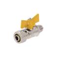 Válvula esfera para PE-AL-PE, 3/8'a flare 3/8', FOSET