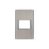 Placa de acero inox con 1 ventana 1.5 módulos, línea Lisboa