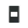 Placa negra de 1 ventana 1.5 módulos, línea Lisboa, VOLTECK