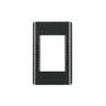 Placa negra de 1 ventana 3 módulos, línea Lisboa, VOLTECK