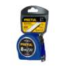Flexómetro azul 8 m cinta 25 mm, en tarjeta, PRETUL