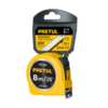 Flexómetro amarillo 8 m cinta 25 mm, en tarjeta, PRETUL