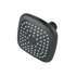 Regadera cuadrada de ABS 3-3/4' sin brazo, negro, BASIC