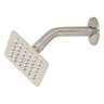 Regadera cuadrada 4', acero inox, con brazo, satín, TÚBIG