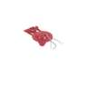Sapo 2' para WC, silicona roja, cadena inoxidable, FOSET