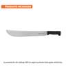 Machete estándar 16' cacha negra inyectada, TRUPER