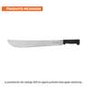 Machete estándar 18' cacha negra inyectada, TRUPER