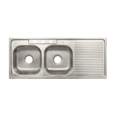 Tarja de empotrar 120x50cm doble tina izquierda, FOSET BASIC