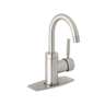 Monomando corto para lavabo, satín, FOSET TÚBIG