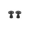 Juego de 2 manerales para mezcladora, volante, negro, TÚBIG
