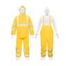Conjunto impermeable doble capa amarillo con reflejante, M